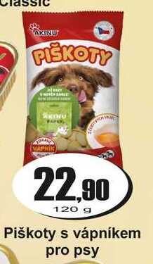Piškoty s vápníkem pro psy 120 g