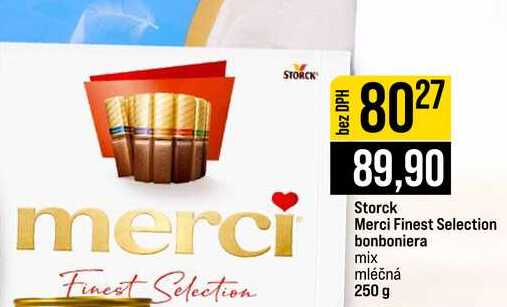 Storck Merci Finest Selection bonboniera mix mléčná 250 g JIP