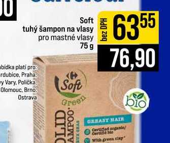 Soft tuhý šampon na vlasy pro mastné vlasy 75g JIP