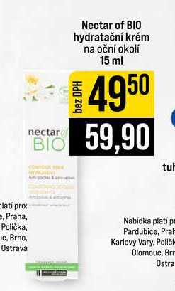 Nectar of BIO hydratační krém na oční okolí 15 ml