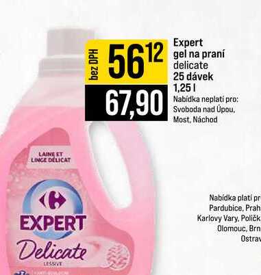 Expert gel na praní delicate 25 dávek 1,25l JIP