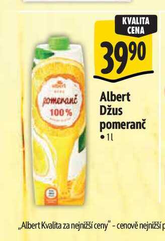  Albert Džus pomeranč  1 l 