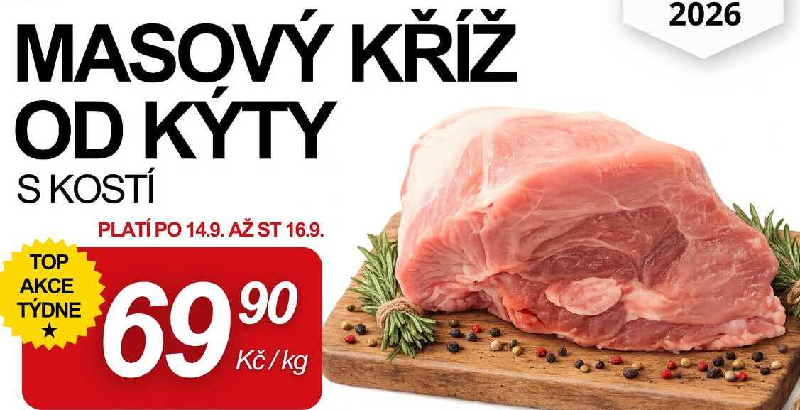 MASOVÝ KŘÍŽ OD KÝTY S KOSTÍ, 1 kg