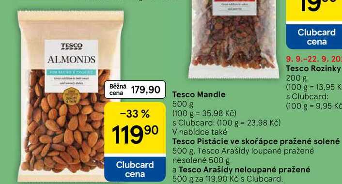 Tesco Mandle, 500 g