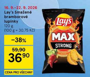 Lay's Smažené bramborové lupínky, 120 g