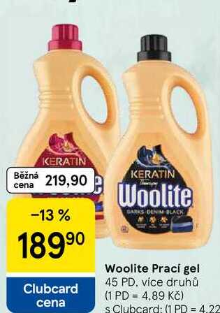 Woolite Prací gel, 45 PD