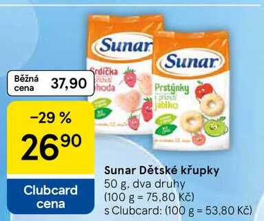 Sunar Dětské křupky, 50 g