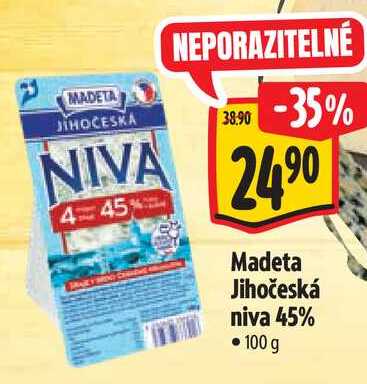 Madeta Jihočeská niva 45% 100 g