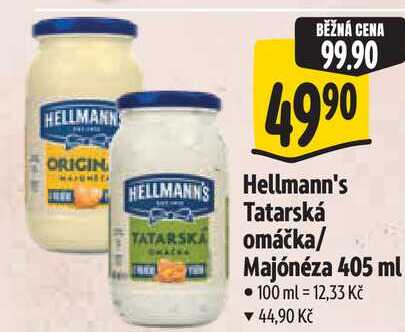 Hellmann's Tatarská omáčka/ Majónéza 405 ml