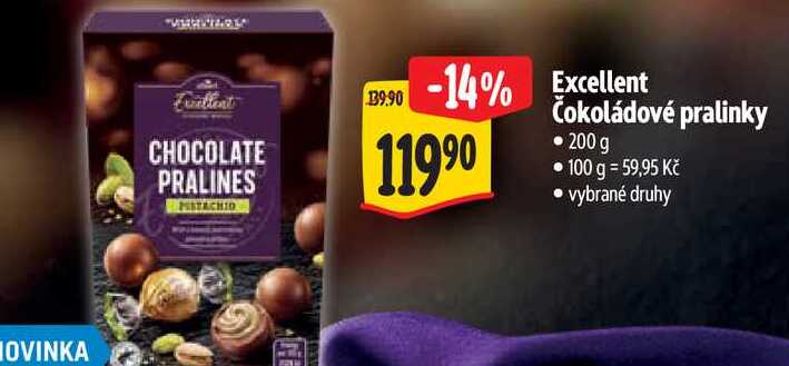   Excellent Čokoládové pralinky 200 g