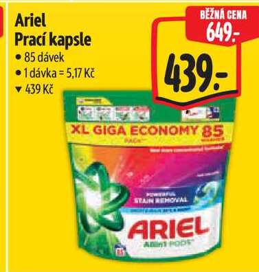 Ariel Prací kapsle, 85 dávek Albert