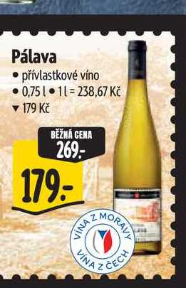 Pálava 0,75 l
