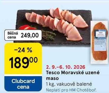 Tesco Moravské uzené maso, 1 kg