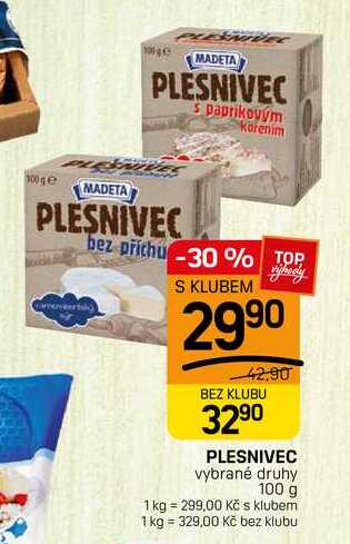 PLESNIVEC vybrané druhy 100 g 