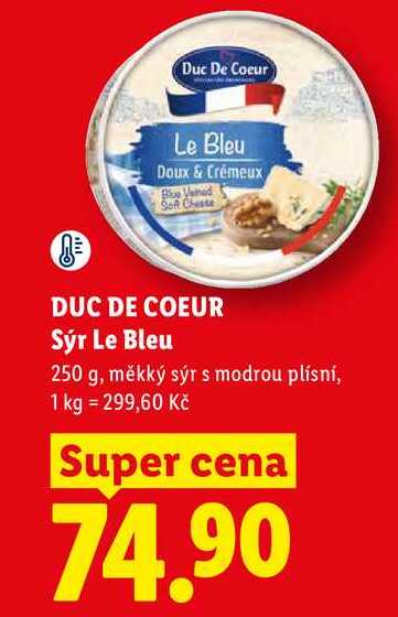DUC DE COEUR Sýr Le Bleu, 250 g