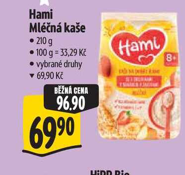 Hami Mléčná kaše 210 g Albert