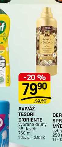 AVIVÁŽ TESORI D'ORIENTE 760ml FLOP TOP