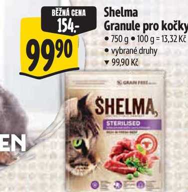   Shelma Granule pro kočky 750 g 