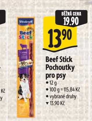   Beef Stick Pochoutky pro psy  12 g 