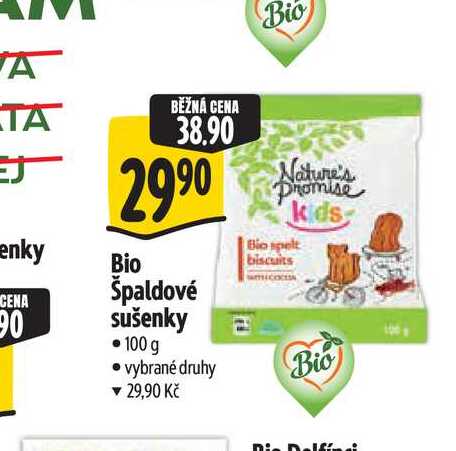   Bio Špaldové sušenky 100 g 