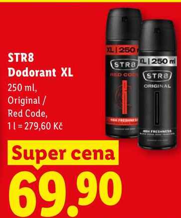 STR8 Dodorant XL, 250 ml Lidl