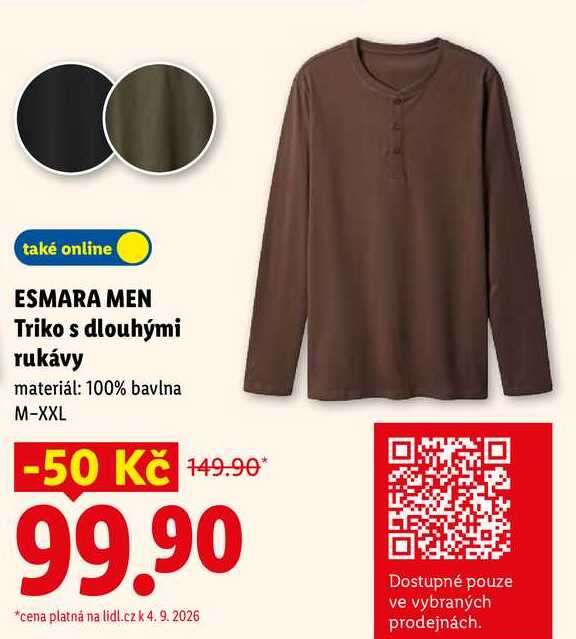 ESMARA MEN Triko s dlouhými rukávy
