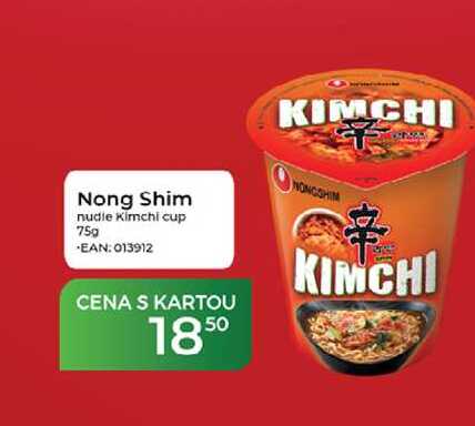 Nong Shim nudie Kimchi cup 75g 