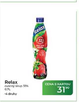 Relax ovocný sirup 33% 0.7L 