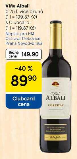 Viña Albali, 0,75 l