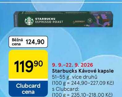 Starbucks Kávové kapsle, 51-55 g 