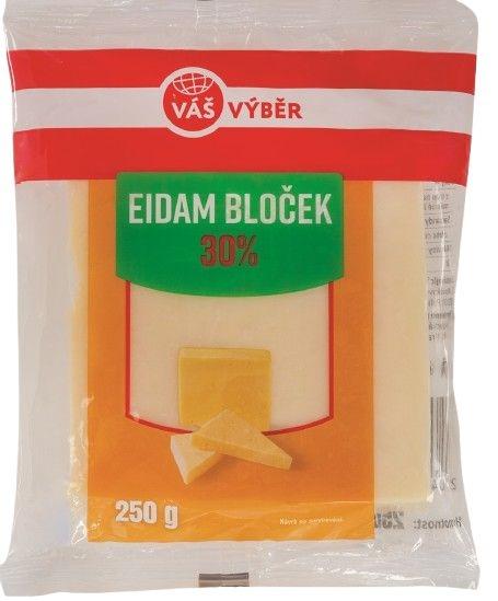 VÁŠ VÝBĚR Eidam 30%, 250 g