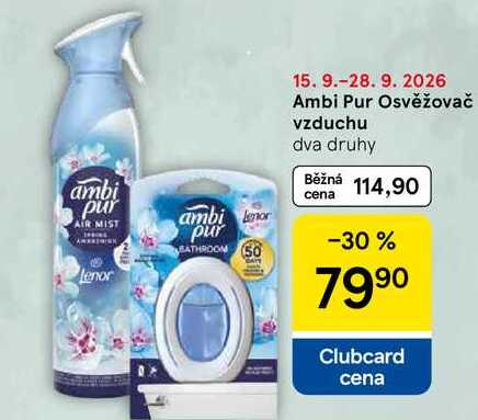 Ambi Pur Osvěžovač vzduchu, dva druhy, 1 ks