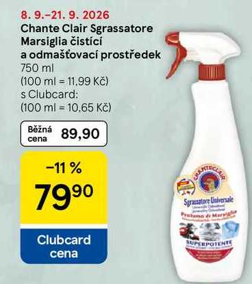 Chante Clair Sgrassatore Marsiglia čistící a odmašťovací prostředek, 750 ml
