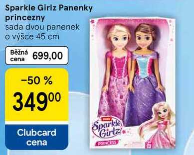 Sparkle Girlz Panenky princezny, sada dvou panenek o výšce 45 cm Tesco