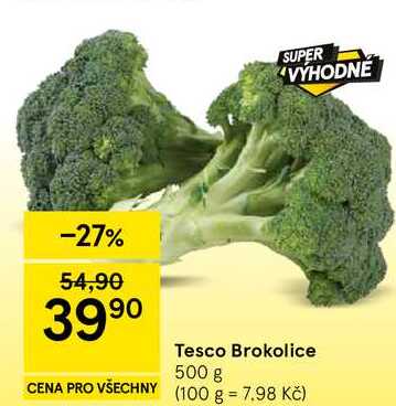 Tesco Brokolice, 500 g  