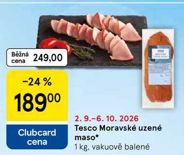 Tesco Moravské uzené maso, 1 kg