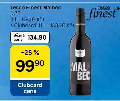 Tesco Finest Malbec, 0.75 l