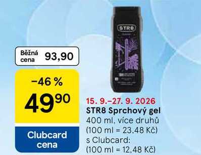 STR8 Sprchový gel, 400 ml, více druhů Tesco
