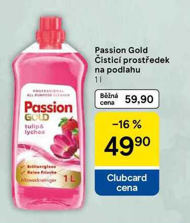 Passion Gold Čisticí prostředek na podlahu, 1 l Tesco