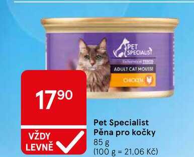Pet Specialist Pěna pro kočky, 85 g