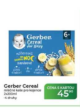 Gerber Cereal mléčné kaše pro kojence 2x200ml Tamda Foods