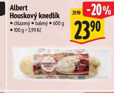 Albert Houskový knedlík, 600 g