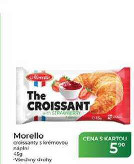 Morello croissanty s krémovou náplní 45g  