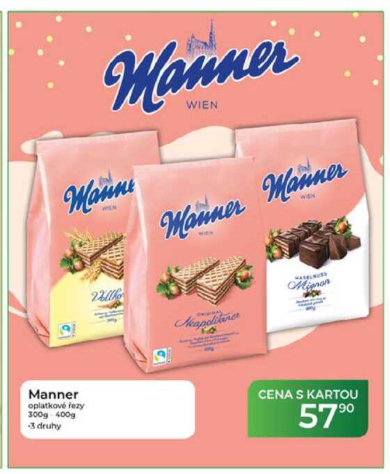 Manner oplatkové řezy 300g 400g
