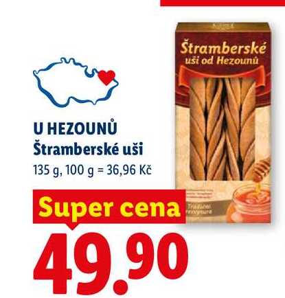 U HEZOUNŮ Štramberské uši, 135 g