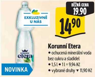 Korunní Etera, 1,5 l