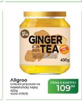 Allgroo GINGER pripravek na neakoholicky napoj 400g 