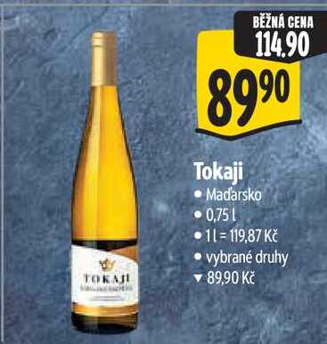 Tokaji, 0,75 l