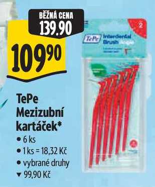 TePe Mezizubní kartáček, 6 ks Albert