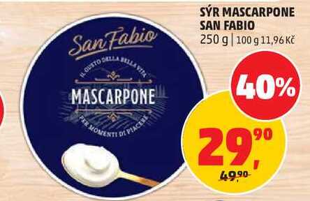 SÝR MASCARPONE SAN FABIO, 250 g